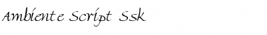 Ambiente Script Ssk Font