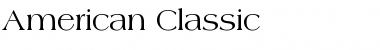 American Classic Font