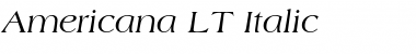 Americana LT Italic Font