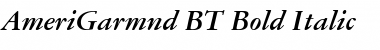 AmeriGarmnd BT Bold Italic
