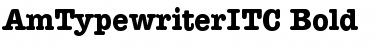 AmTypewriterITC Bold Font