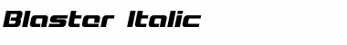 Blaster Italic Font
