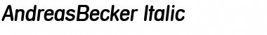 AndreasBecker Italic