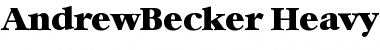 AndrewBecker-Heavy Font