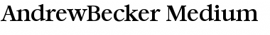 AndrewBecker-Medium Regular Font