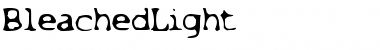 BleachedLight Font