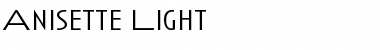 Anisette Light Font