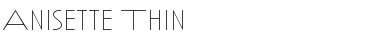 Anisette Thin Font