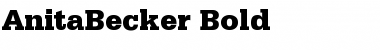 AnitaBecker Bold Font