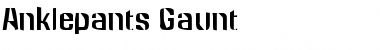 Anklepants Gaunt Font
