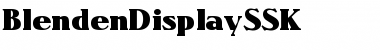 BlendenDisplaySSK Regular Font