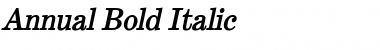 Annual Bold Italic