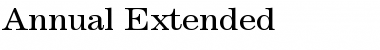 Annual-Extended Font