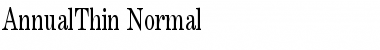 AnnualThin Normal Font