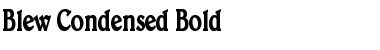 Blew Condensed Bold Font
