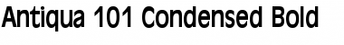 Antiqua 101 Condensed Bold Font