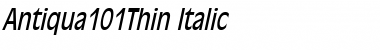 Antiqua101Thin Italic