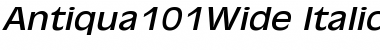 Antiqua101Wide Italic Font