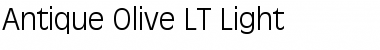 AntiqueOlive LT Light Font