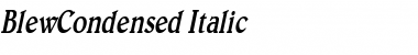 BlewCondensed Italic