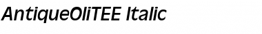 AntiqueOliTEE Italic Font