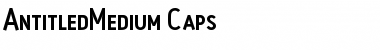 AntitledMedium Caps Font