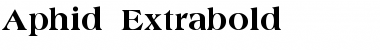 Aphid Extrabold normal Font