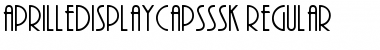 AprilleDisplayCapsSSK Regular Font