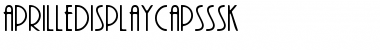 AprilleDisplayCapsSSK Regular Font