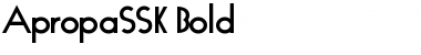 ApropaSSK Bold Font