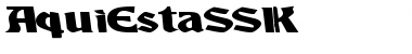 AquiEstaSSK Regular Font