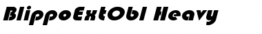 BlippoExtObl-Heavy Font