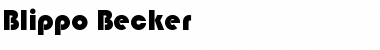 Blippo Becker Font