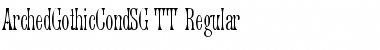 ArchedGothicCondSG TT Regular Font