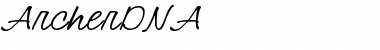 ArcherDNA Regular Font