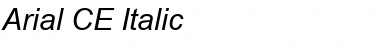 Arial CE Italic