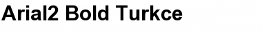 Arial2 Bold Turkce Font
