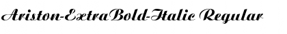 Ariston-ExtraBold-Italic Font