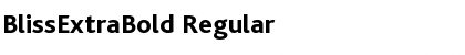 BlissExtraBold Regular Font