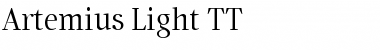 Artemius Light TT Regular Font