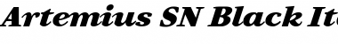 Artemius SN Black Italic Font