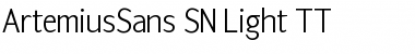 ArtemiusSans SN Light TT Font