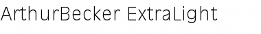 ArthurBecker-ExtraLight Font