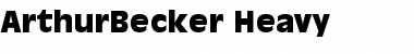 ArthurBecker-Heavy Font