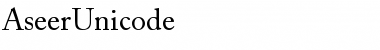 Aseer Unicode Font