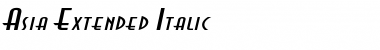 Asia Extended Italic