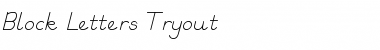 Block Letters Tryout Font