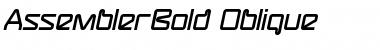 AssemblerBold Oblique Font