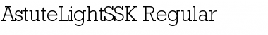 AstuteLightSSK Regular Font