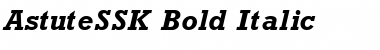 AstuteSSK Bold Italic Font